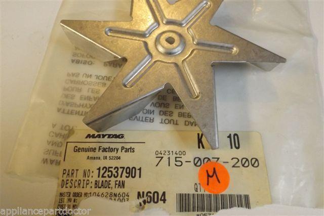 MAYTAG MICROWAVE 12537901 Blade, Fan NEW IN BOX MAYTAG MICROWAVE 12537901 Blade, Fan NEW IN BOX